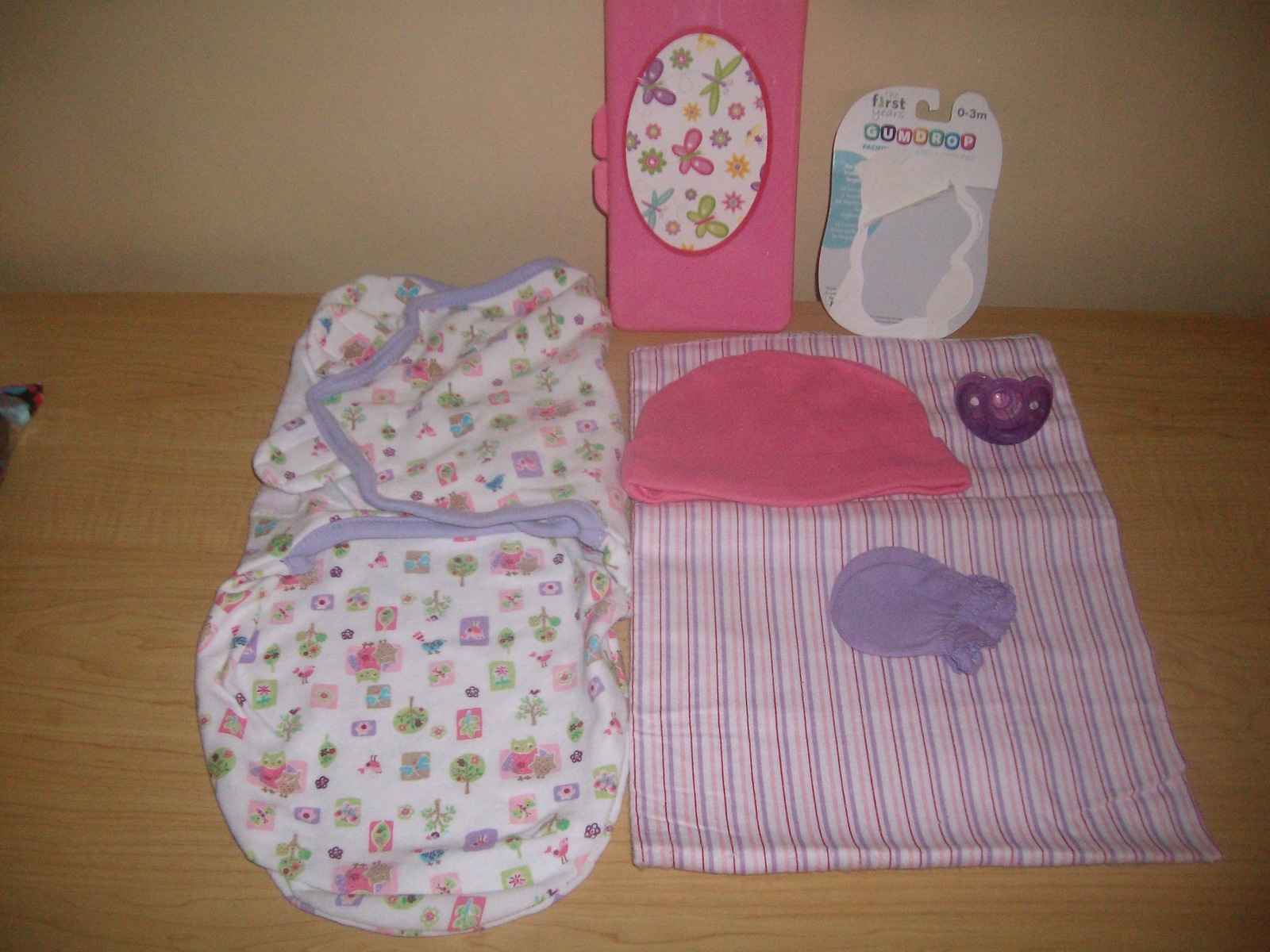 Baby Girl "Swaddle Me" Baby Shower Diaper Baby Stork Bundle Diaper Cake