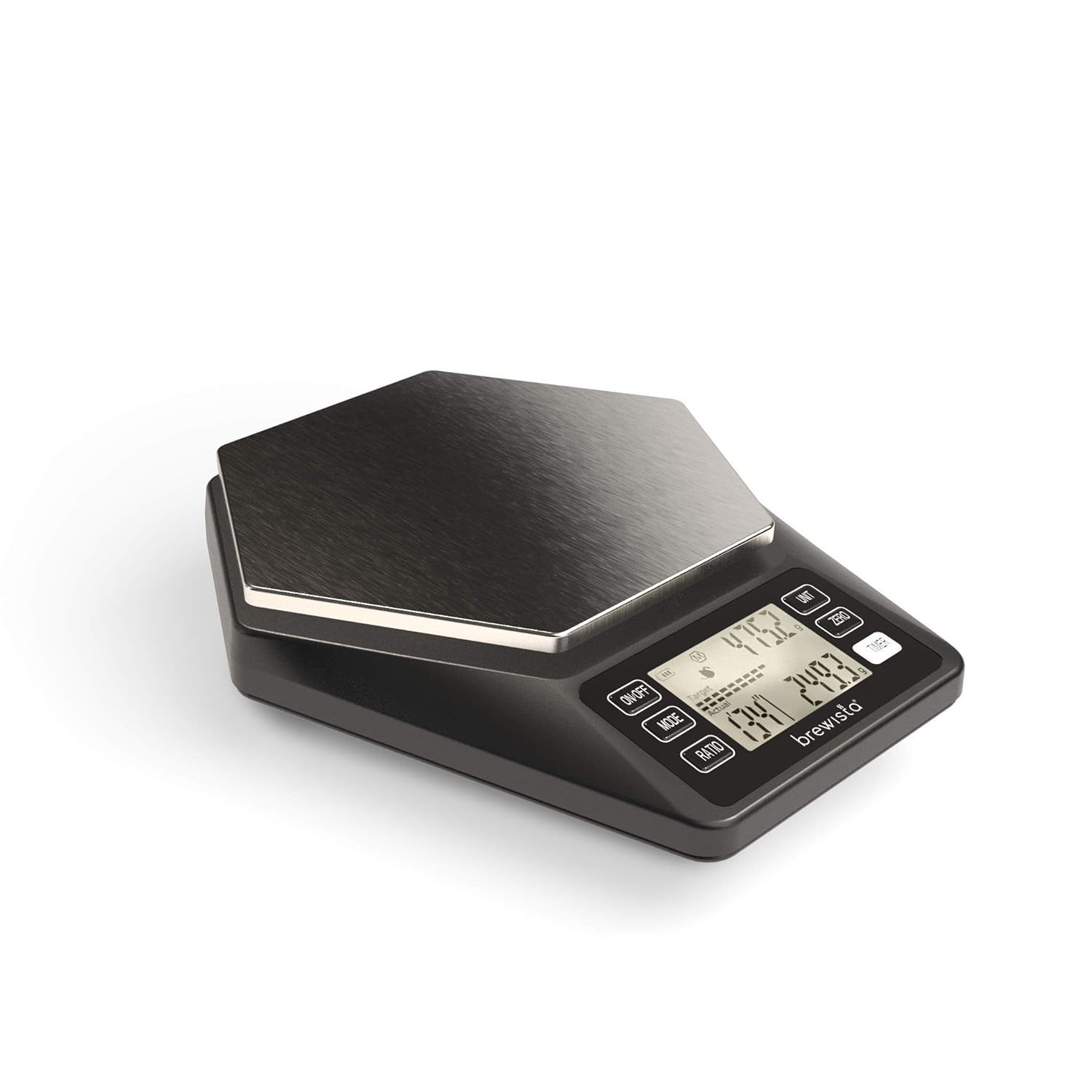 KitchenTour Coffee Scale with Timer - Digital Multifunction Weighing Black