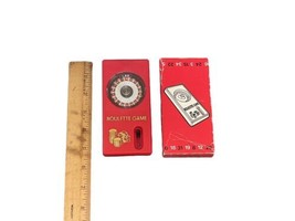 Vintage H&L Enterprises Red Pocket Handheld Mini Roulette Game Box Hong Kong image 1