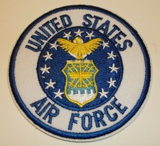 Us Air Force Usaf Embroidered Patch~Round 3"~Iron Or Sew On--FREE Us Shipping - $4.66