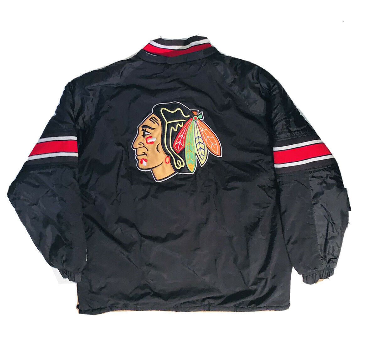 NHL Chicago Blackhawks Vintage Grey Quarter-Zip Pullover Shirt