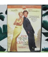 DVD How to Lose a Guy in 10 Days Kate Hudson Matthew McConaughey Widescreen - $1.99
