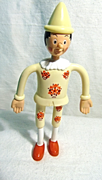 2002 McDonald's by Miramax Film corp.bendable Pinocchio figure with growing  nose