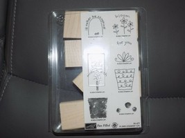 Stampin' Up Fun Filled Set of 8 Rubber Stamp Set ~ Retired 2005 NEW - $28.80