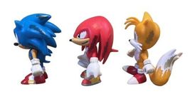 Sonic the Hedgehog Pixel 3-Pack Action Figure Classic Sonic Tails Knuckles Tomy image 4