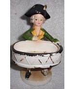 Vintage Enesco Imports Japan Americana Drummer Boy Trinket/Candy Dish - $4.99