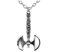 Alchemy Gothic Double Axe Pendant Metal Wear Viking Alchemy&#39;s Oldest Sty... - $19.95