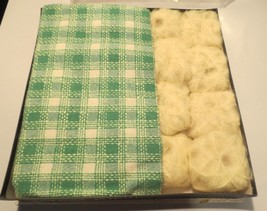 Vtg Bernat Klein Scotland Lemon Yellow Mohair yarn and wool basketweave fabric - $200.00