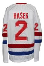 Any Name Number Czechoslovakia Retro Hockey Jersey New White Hasek Any Size image 2