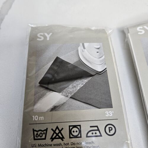 2 Iron on Hemming Tape Strip Easy To Use IKEA SY for Curtains Pants