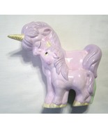 Vintage Unicorn Mom ma and Baby  Light Purple Ceramic - $29.99