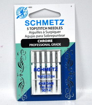 Schmetz Size Needle Chrome Universal Sz 90/14 10pc