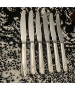 6 ONEIDA TUDOR SILVERPLATE QUEEN BESS II SOLID KNIFE W/STAINLESS BLADE (... - $19.31