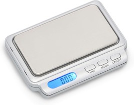 WOWOHE Digital Food Kitchen Scale Gram with LCD Display Pocket Scale  Cooking Scale Accuracy 0.1g Capacity 3000g (2 Trays Included)
