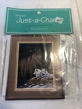 NORTHERN LIGHTS--White Wolves w/ Brown Wolf Shadow--Counted Cross Stitch... - $5.94