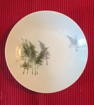  Gold China 7.5" bowl with trees (made in occupied Japan)  image 1