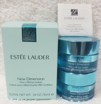 Estee Lauder NEW DIMENSION Firm + Fill Eye System Tone Smooth .34 oz/10m... - $17.82