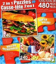 Fully Loaded Sandwich - Summer Picnic - Total 480 Piece 2 in 1 Puzzles - $11.87