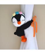 Penguin Tieback Crochet Handmade - $38.00