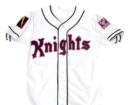 Roy Hobbs #9 New York Knights Button Down New Men Baseball Jersey White Any Size image 1