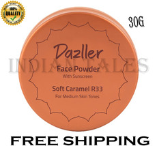 Dazller Face Powder, 30g, Soft Caramel R33, Sheer Natural Finish, Oil-Co... - $18.99