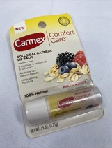 Carmex Comfort Care Colloidal Oatmeal Mixed Berry Lip Balm 100% Natural - $5.50