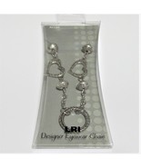 Eye Glass Chain Brand New Designer Eyewear Holder Silver Tone Hearts Lan... - $4.99