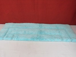 Olivia Gray Lush Diamond Jacquard Bath Mat 32-in x 20-in Teal