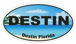 Destin Florida Oval Bumper Sticker or Helmet Sticker D1143 - $1.39+