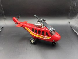 Vintage Tonka Pressed Steel Helicopter Red 1970s Made Japan 8" Toy Chopper - $18.69