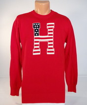 Tommy Hilfiger Red Logo Stars & Stripes Cotton Sweater Youth Boys NWT - $44.99