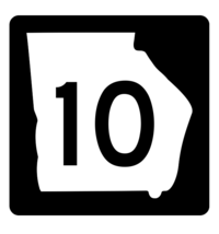 Georgia State Route 10 Sticker R3560 Highway Sign - $1.45