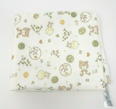 Gerber Organic Baby Receiving / Security Blanket Teddy Bear Duck Plants Bees - $28.05
