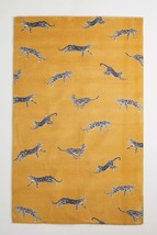 Area Rugs 8&#39; x 10&#39; Cheetah Hand Tufted Anthropologie Woolen Carpet - $788.00