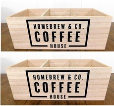 2 Homebrew & Co. Coffee House Cubby Tray’s Target Bullseyes Playground New 2022 - $20.19