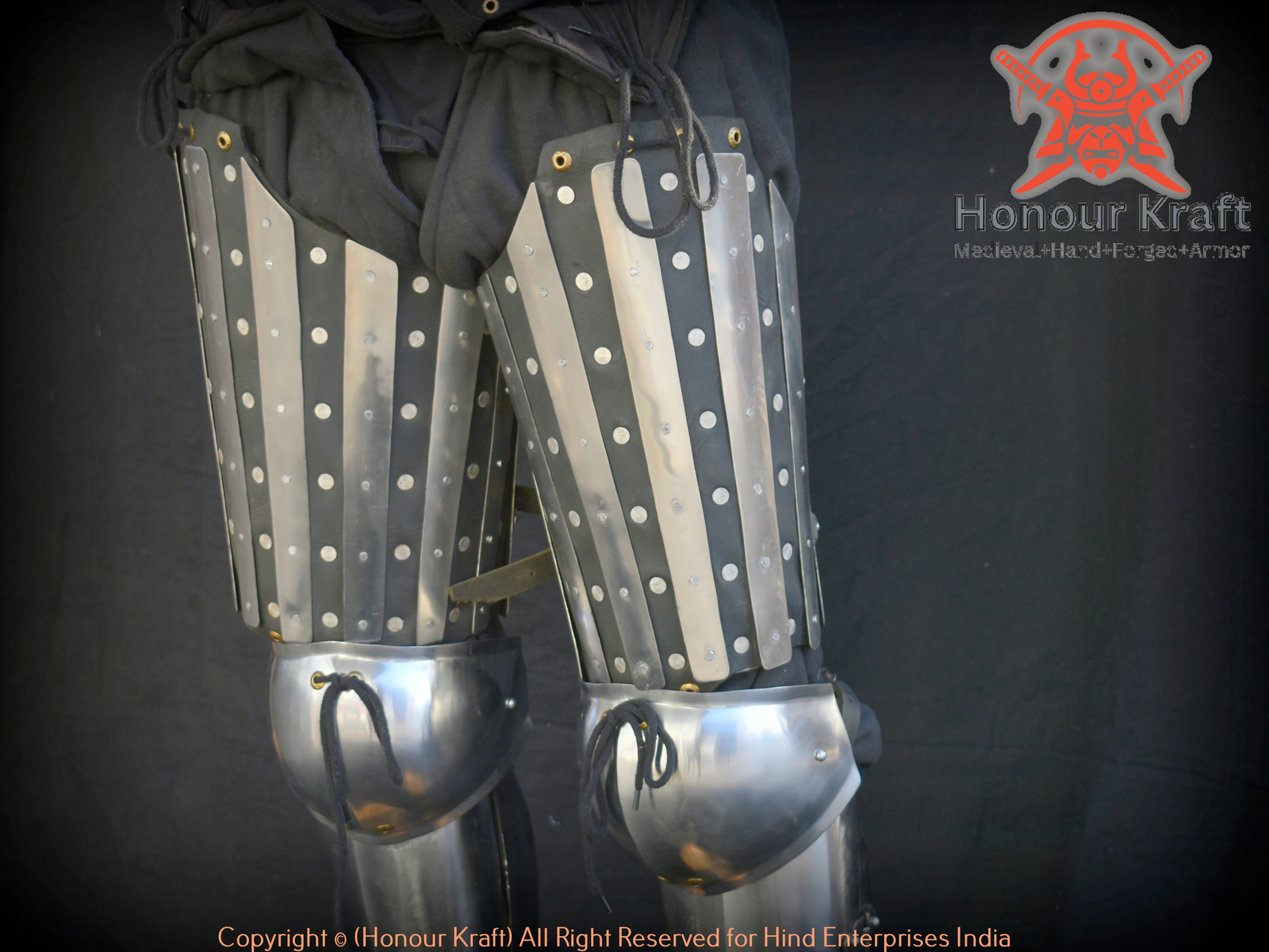 Leg armor steel full leg Armour with anatomical shin & Splinted thai ...