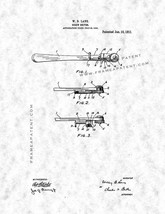 Screwdriver Patent Print - Gunmetal - $7.95+