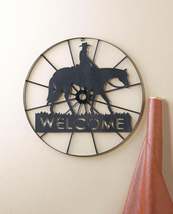 COWBOY WELCOME WHEEL SIGN - $44.00
