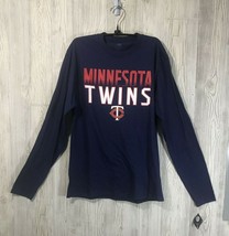 Genuine Merch Minnesota Twins Mens Multicolored Longsleeve Tee Size M MLB Nwt - $11.87