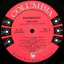 Johnny Mathis - Faithfully [12" Vinyl LP, 1959 on Columbia CL 1422] image 2
