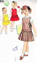Vintage 1950s Girls Dress Patterns - Girls Jumper, Dress, Blouse  Sz 5 cut - $4.00