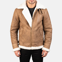 LE Francis D Brown-White Fur Leather Bomber Jacket - $149.00+