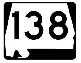 Alabama State Route 138 Sticker R4534 Highway Sign Road Sign Decal - $1.45+