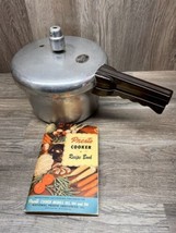 Vintage Presto Stainless Steel Pressure Cooker 4 Quart 409A Rack Recipe  Book