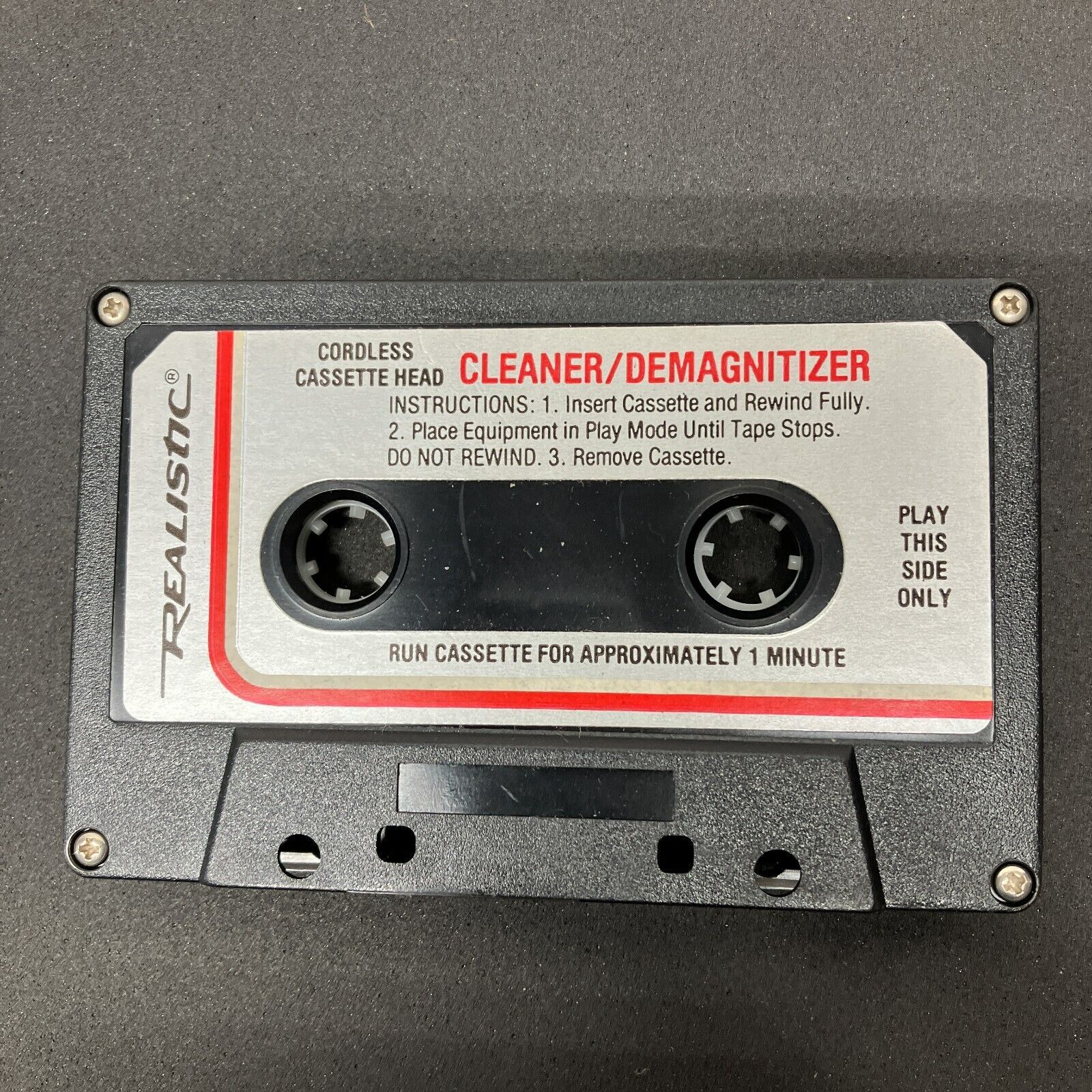 Vintage Realistic Electronic Cassette Tape Head Cleaner &