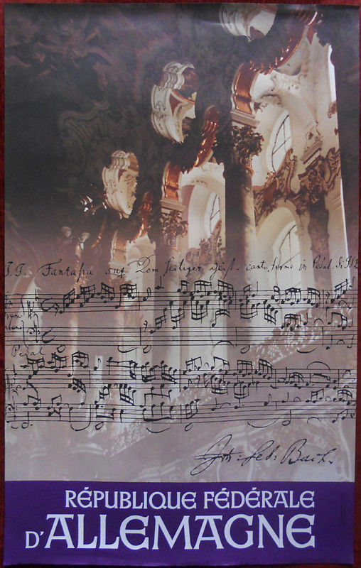 Original Poster Germany Allemagne Bach and 50 similar items