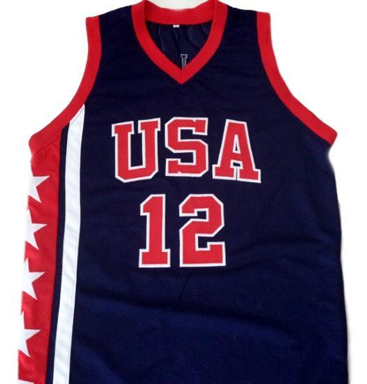 Ray allen  12 team usa new men basketball jersey navy blue 1
