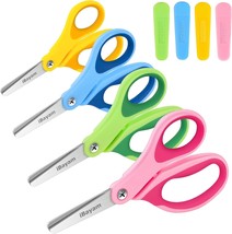 Plastic Safety Scissors, Toddlers Training Scissors, Pre-school Training  Scissors and Offices Scissors Kids Paper-Cut (3pcs &Paper Cutting)