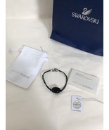 NWT Atelier Swarovski 5233817 UN Bracelet Crystals Black Silk Cord Lobst... - $39.95