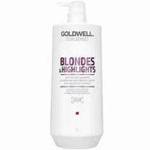 Goldwell Dualsenses Blonde & Highlights Anti-Yellow Shampoo, Liter - $24.70